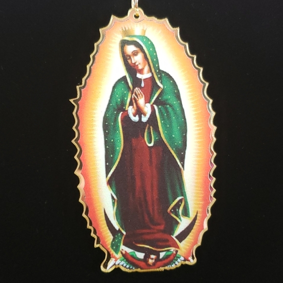 Lady of Guadalupe Earrings. Virgin. Virgen - Picture 4 of 9